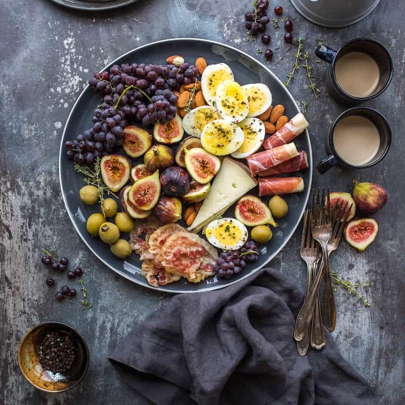 Photo of beautifully
            arranged food