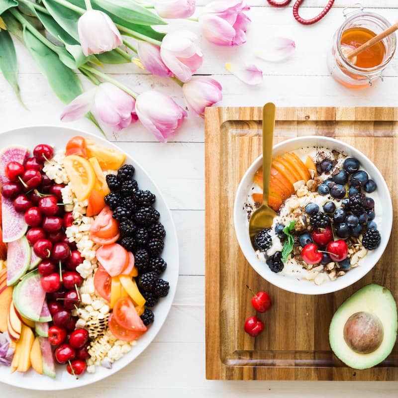 Photo of beautifully
            arranged food